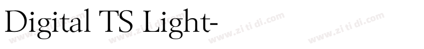 Digital TS Light字体转换 Digital TS Light字体转换